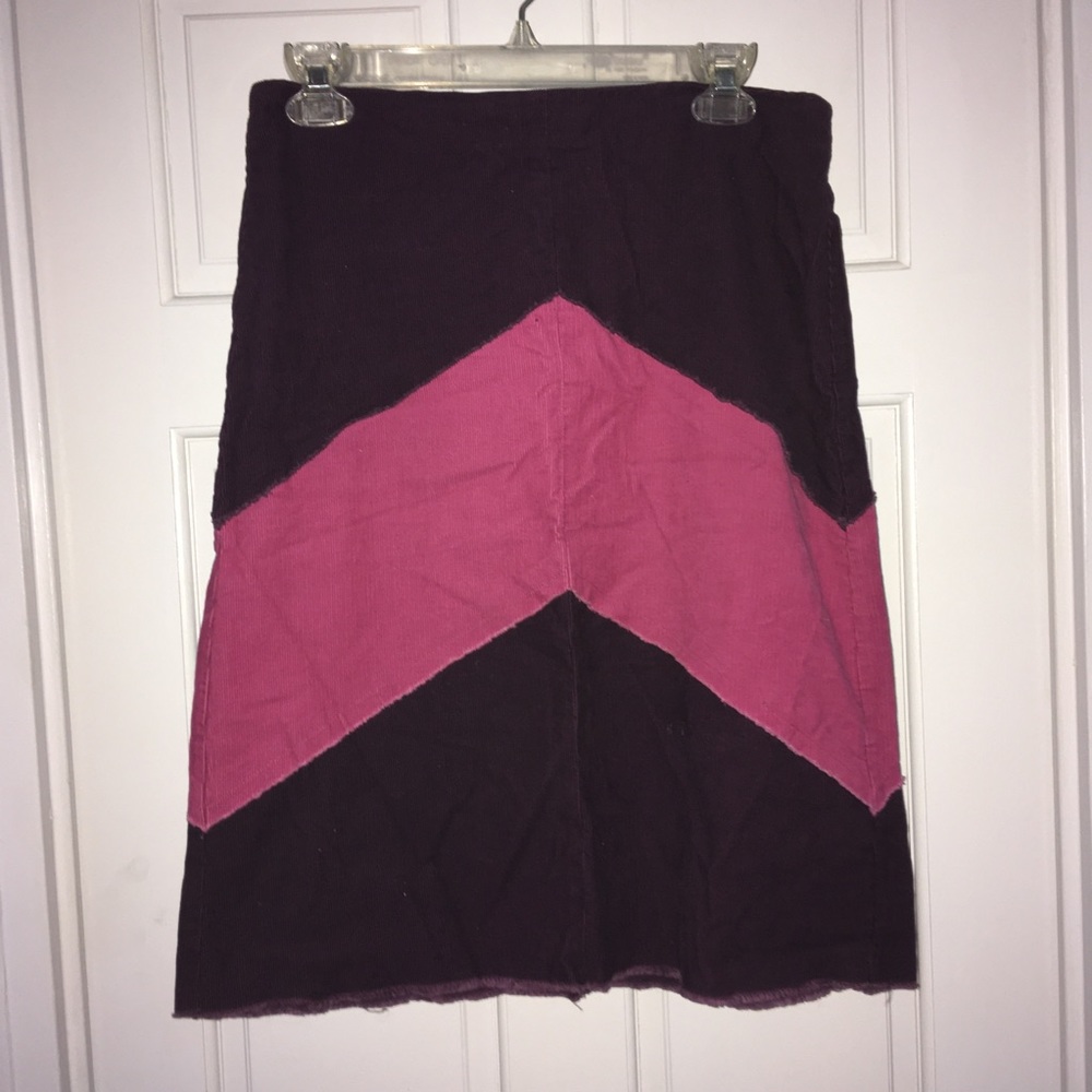 To the max! By BCBG pink/maroon corduroy skirt, 5